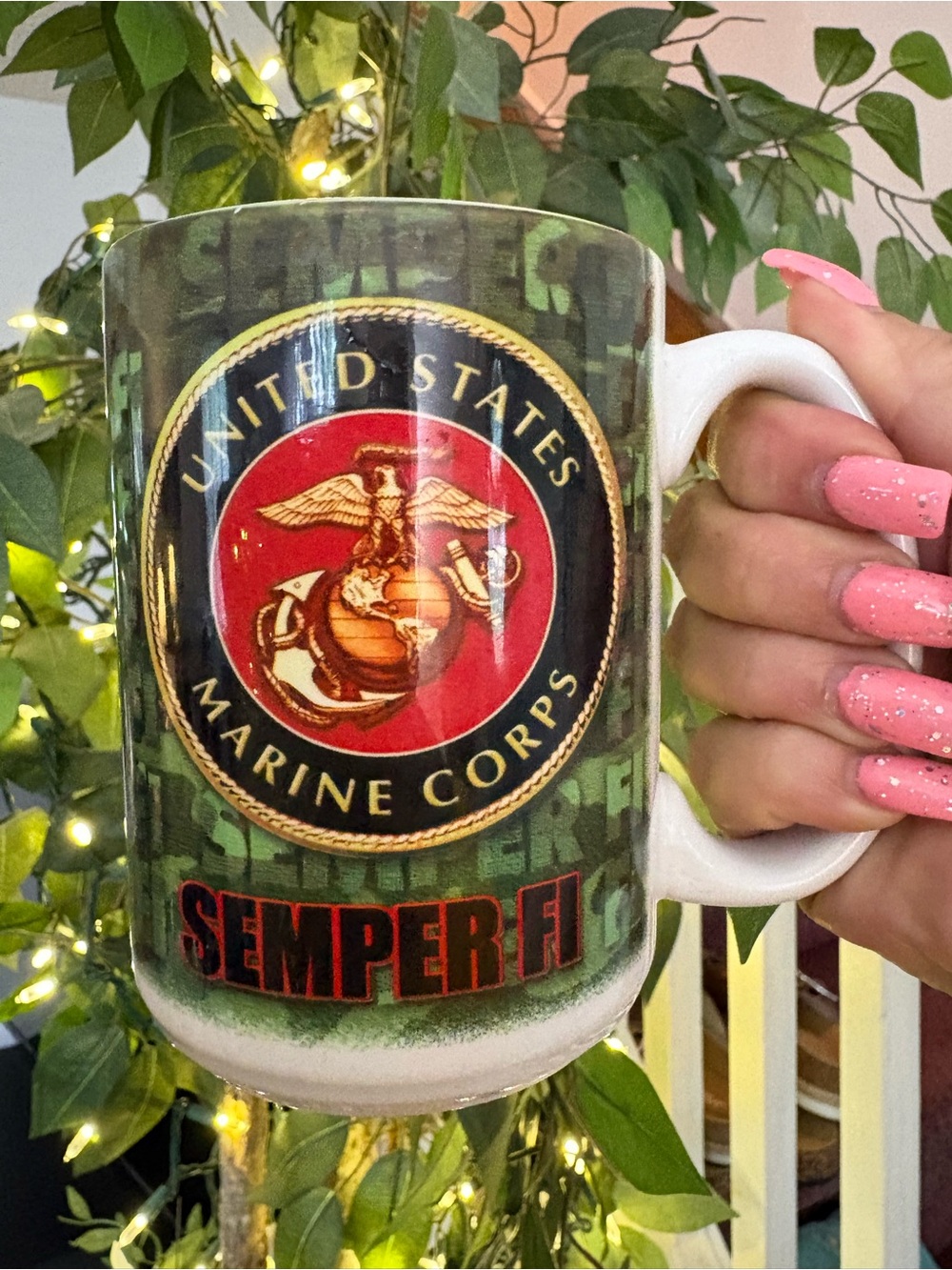 USMC Semper Fi United States Marine Corps Coffee Cup Mug Tea Cup Gift 12 oz